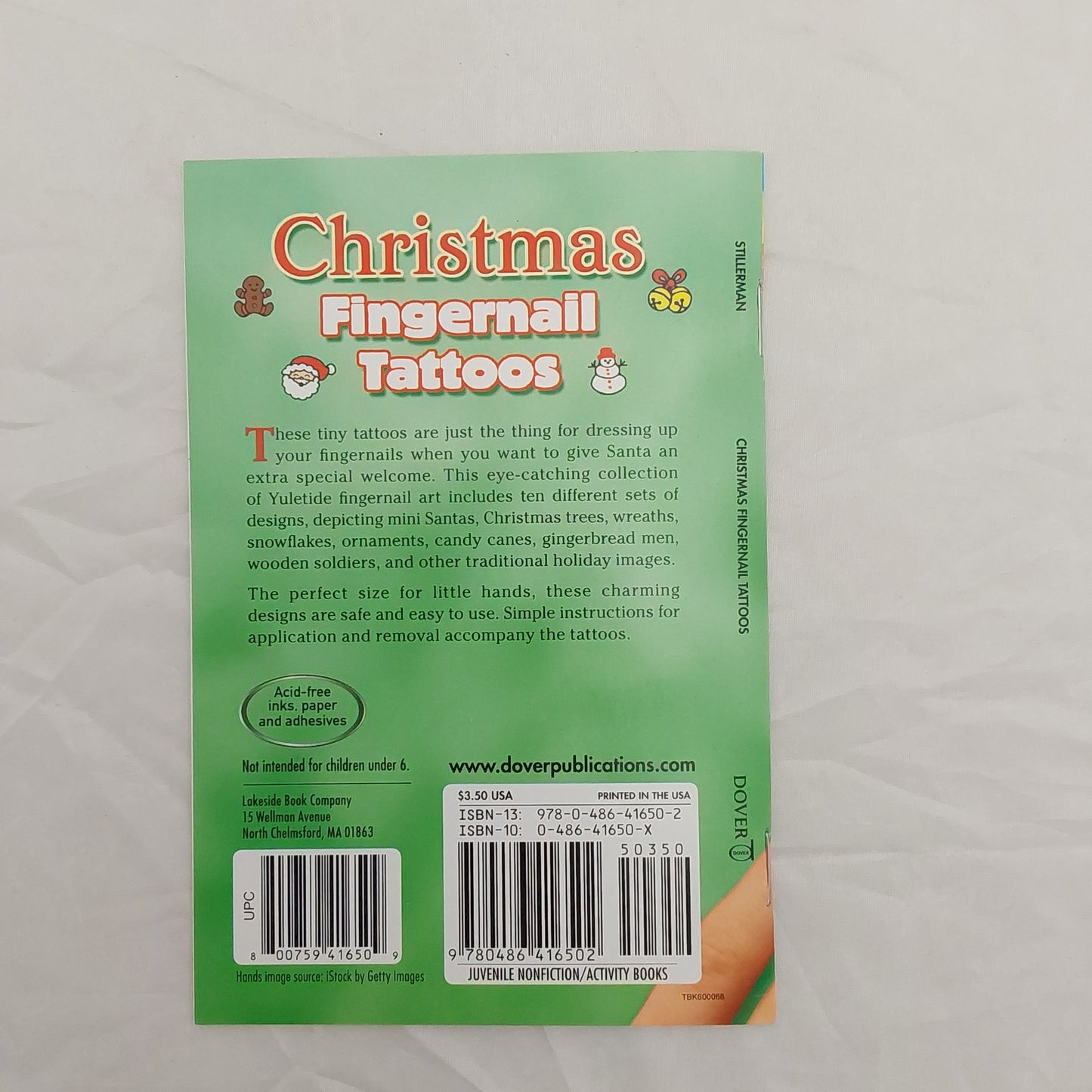 CHRISTMAS FINGERNAIL TATTOO