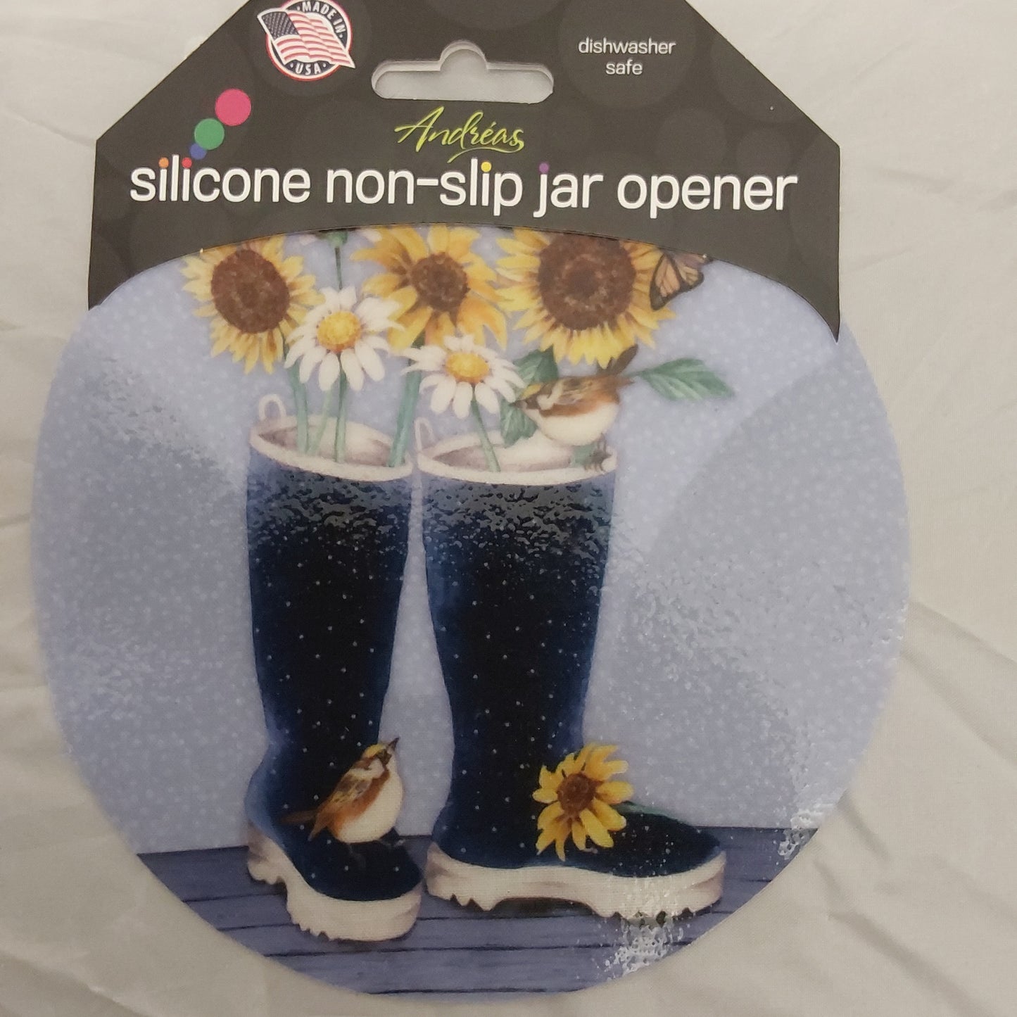 BLUE RAINBOOTS JAR OPENER