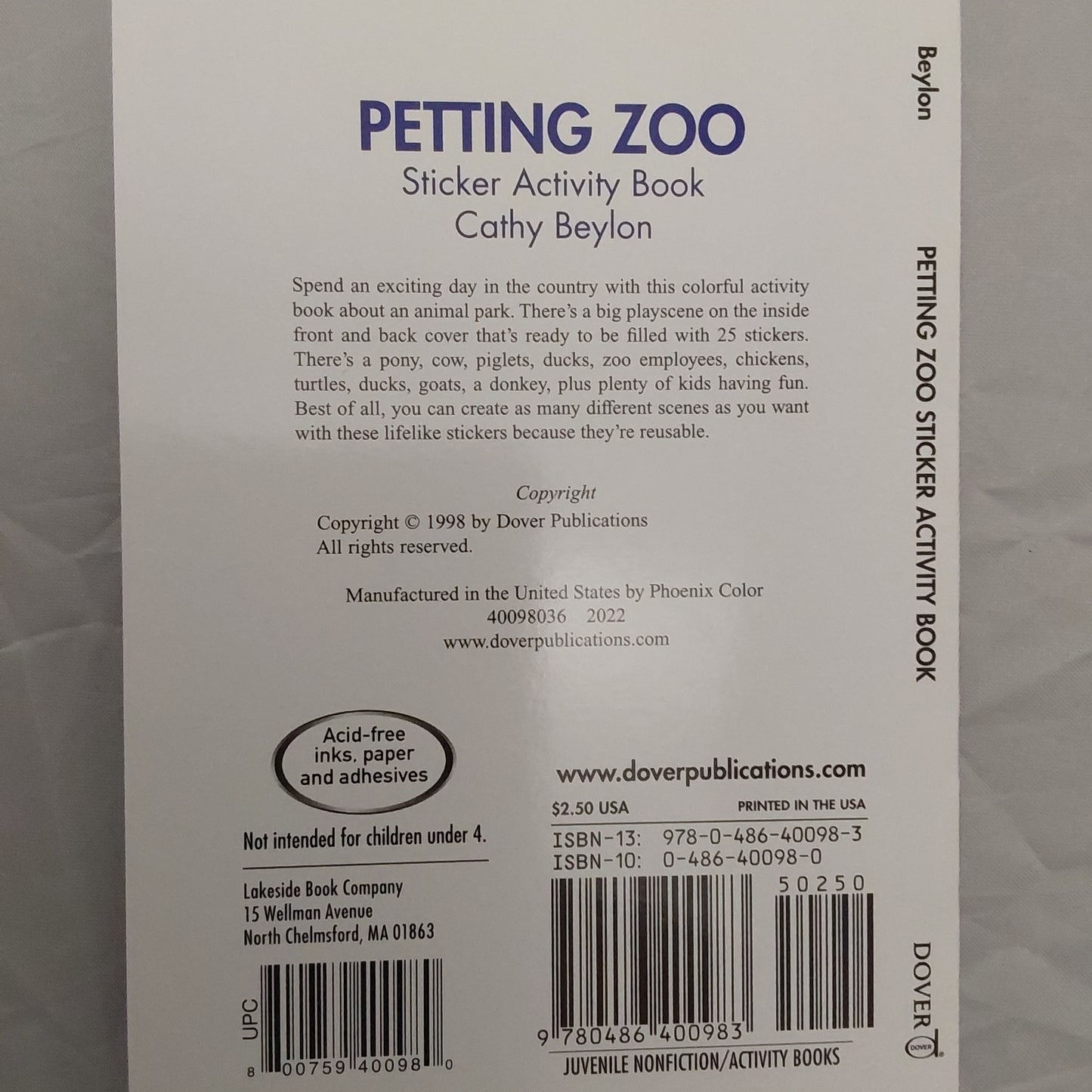 PETTING ZOO STICKER ACTIVITY BOOK