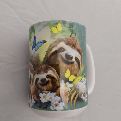 SLOTH FAMILY SELFIE MUG