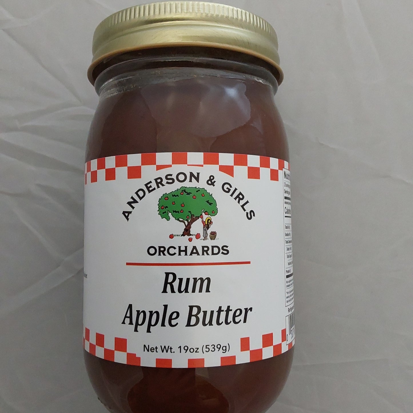 RUM APPLE BUTTER 19 OZ