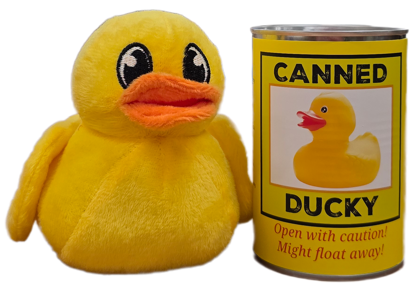 Canned Ducky | Plush Rubber Ducky Stuffed Animal