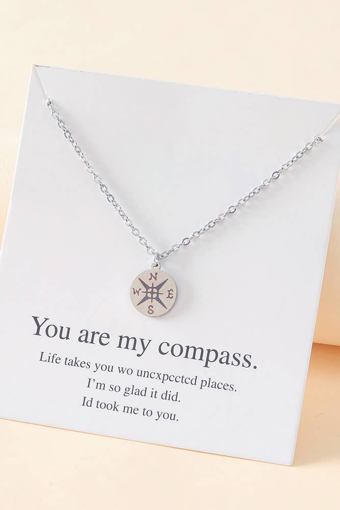 Compass Necklace for Mother's Day