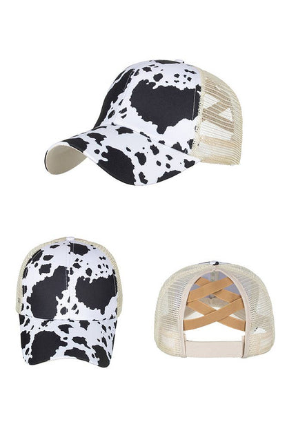 Cow Print Baseball Cap