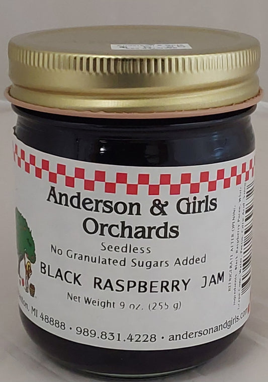 JS BLACK RASPBERRY PRESERVES 9 oz