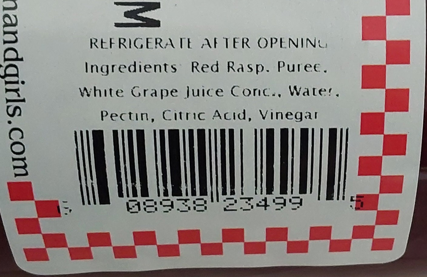 SF RED RASPBERRY JAM 16 OZ