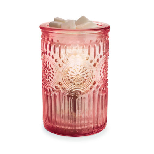 VINTAGE BULB ILLUMINATION WARMER PINK PARISIAN GLASS