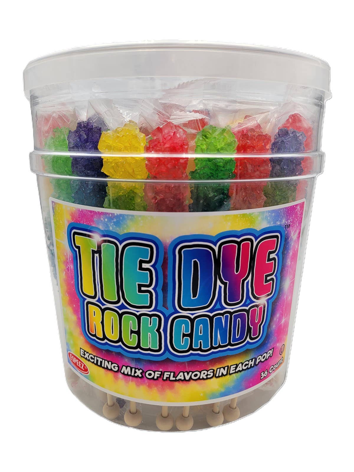 Tie Dye Rock Candy Sticks