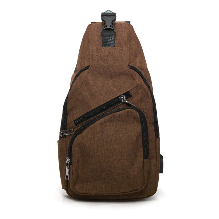 ANTI THEFT DAY PACK LARGE BROWN