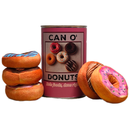 Can O' Donuts | 5 Mini Plush Donuts Gift w/Jokes