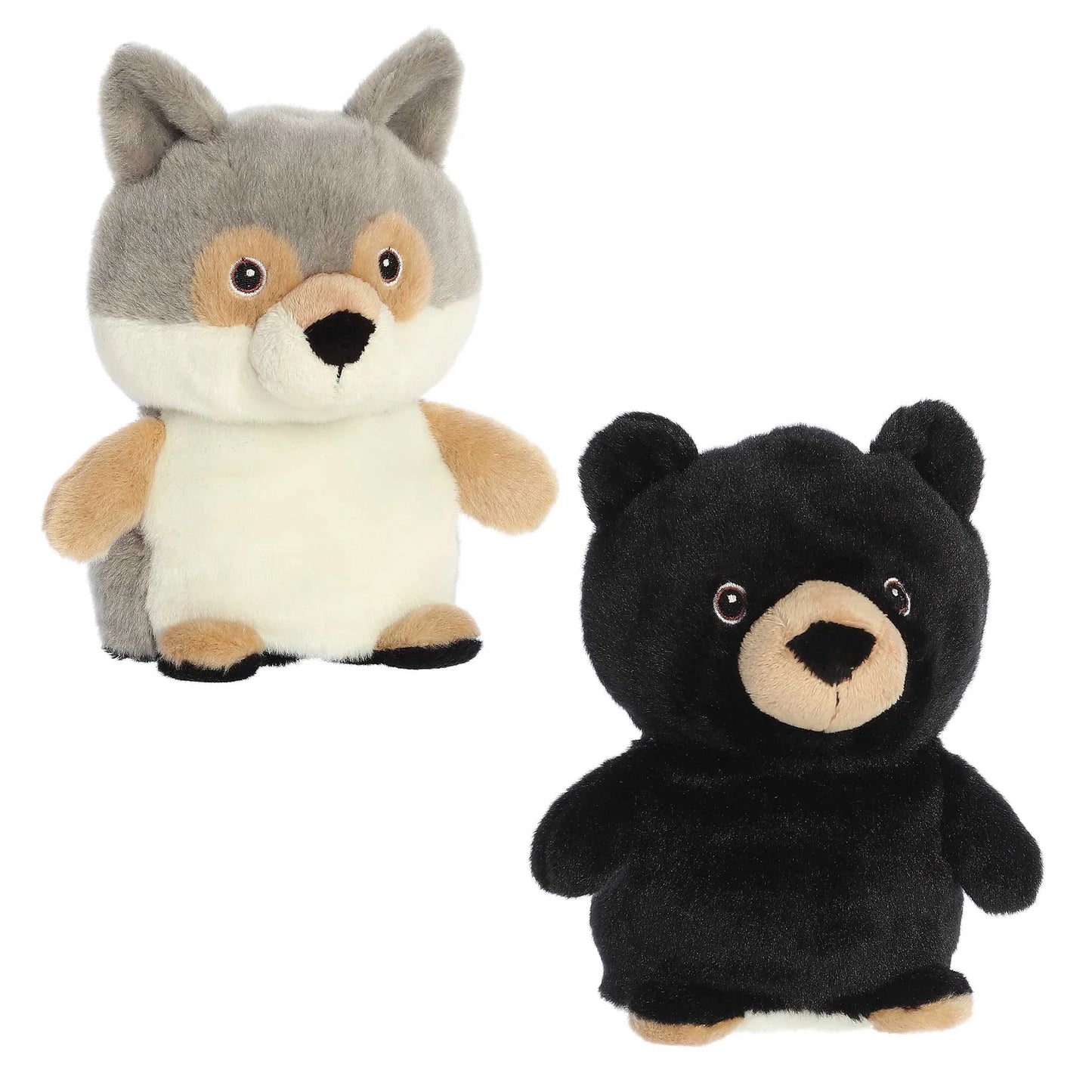 BEAR/FOX REVERSIBLE STUFFED ANIMAL