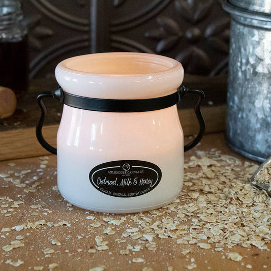 5 oz Cream Jar Candle: Oatmeal, Milk & Honey