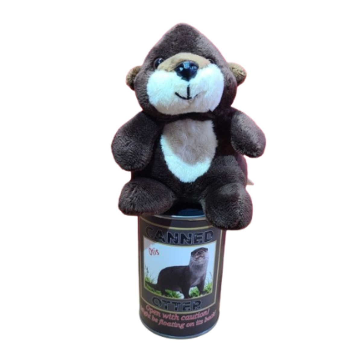 Otis the Canned Otter Stuffed Animal Plush w/Funny Jokes