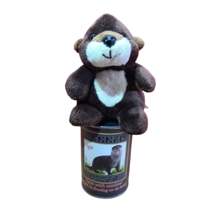 Otis the Canned Otter Stuffed Animal Plush w/Funny Jokes
