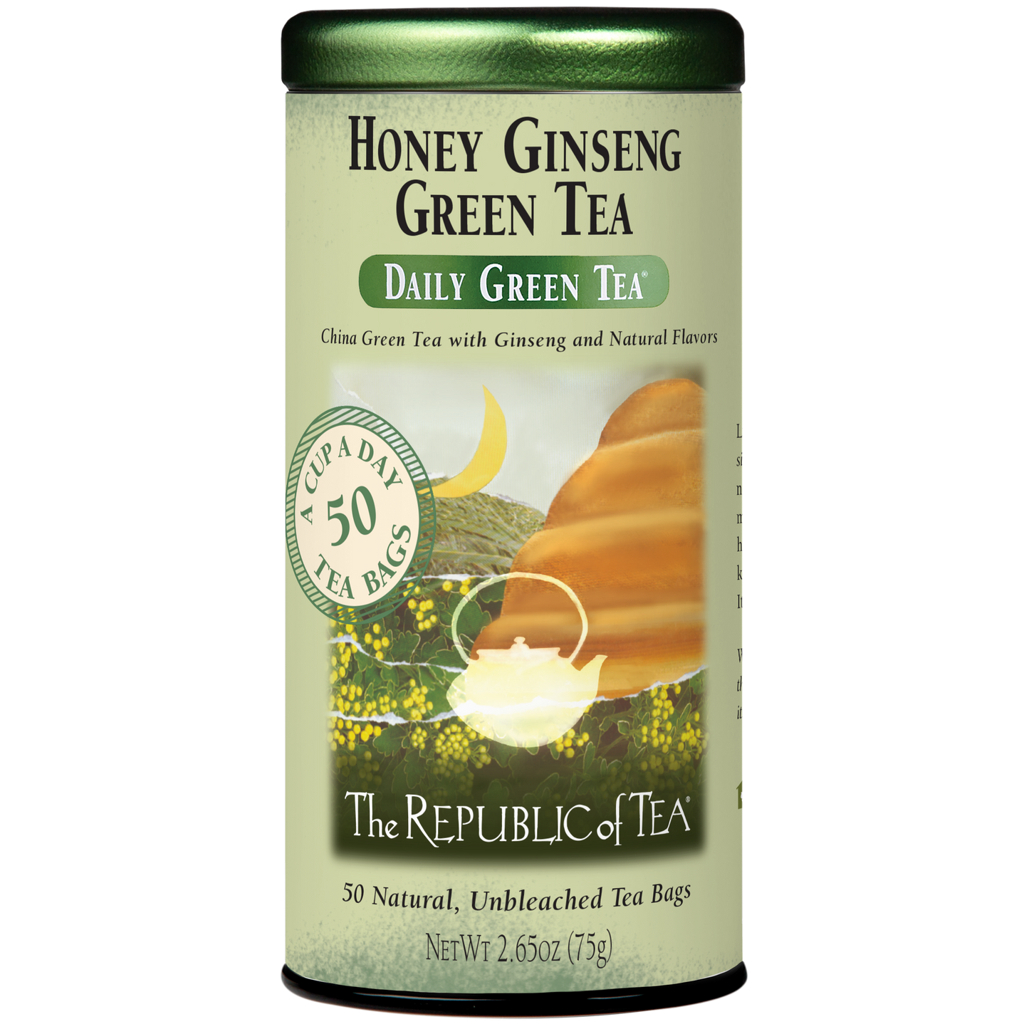 Honey Ginseng Green (50 Tea Bags)