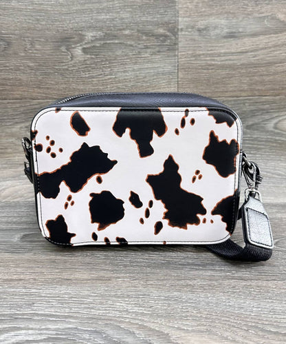COW CROSSBODY HANDBAG PURSE WALLET