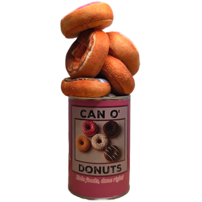 Can O' Donuts | 5 Mini Plush Donuts Gift w/Jokes