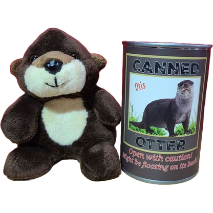 Otis the Canned Otter Stuffed Animal Plush w/Funny Jokes