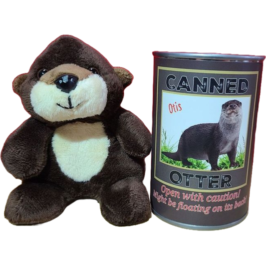 Otis the Canned Otter Stuffed Animal Plush w/Funny Jokes