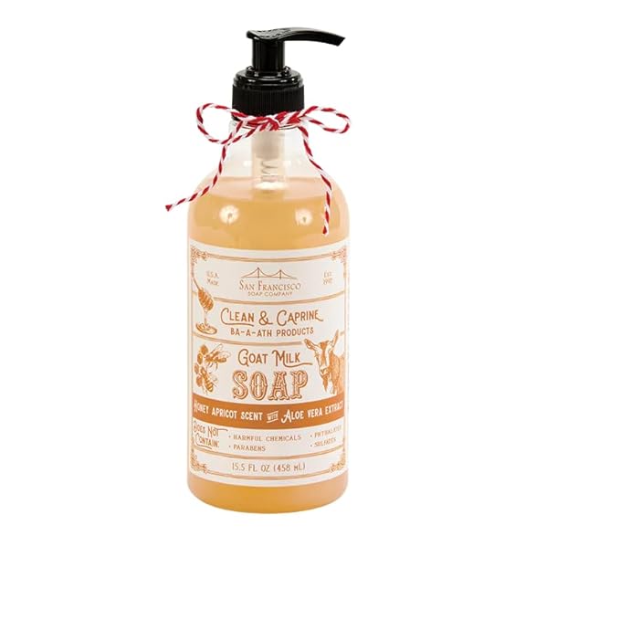GOAT MILK HONEY APRICOT 16.5OZ CLEAN & CAPRINE