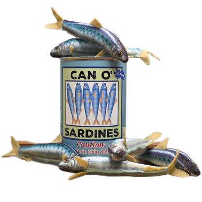 Can O' Sardines | Fish Stuffed Animal Plush w/Funny Jokes