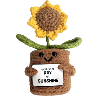 SUNFLOWER CROCHETED MINI