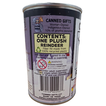 Jingle the Canned Reindeer - Christmas Plush in Can w/Jokes