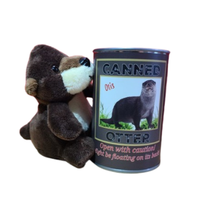 Otis the Canned Otter Stuffed Animal Plush w/Funny Jokes