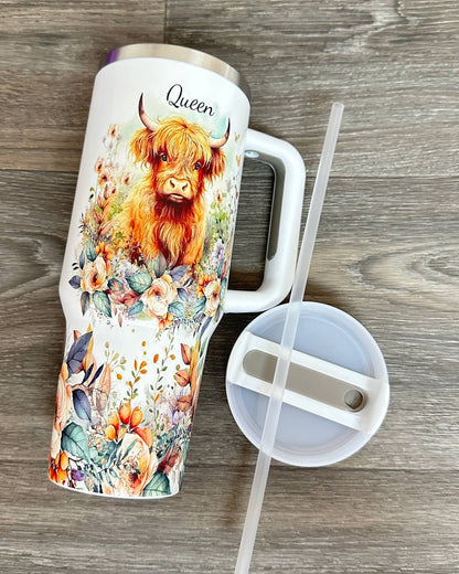 HIGHLAND COW  STAINLESS STEEL TUMBLERS CUP 40oz