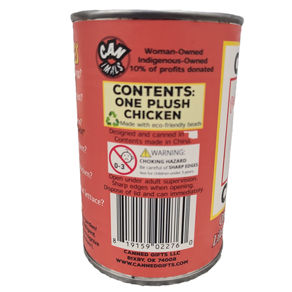 Canned Chicken | Farm Animal Plush w/Jokes