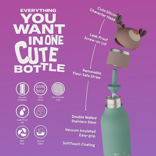 BESTIE REINDEER 16 OZ WATER BOTTLE