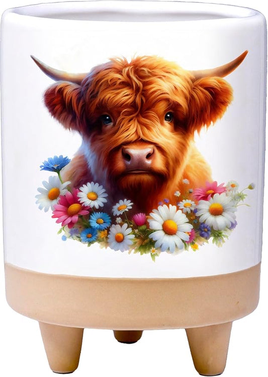 Highland Cow Planter