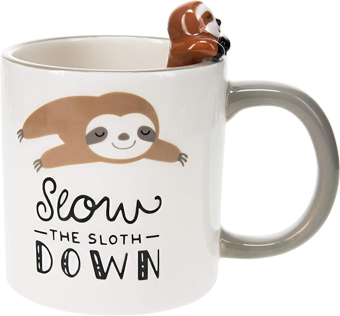 SLOTH SLOW DOWN 17 OZ MUG