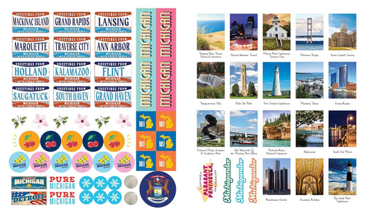 500 Stickers: Michigan