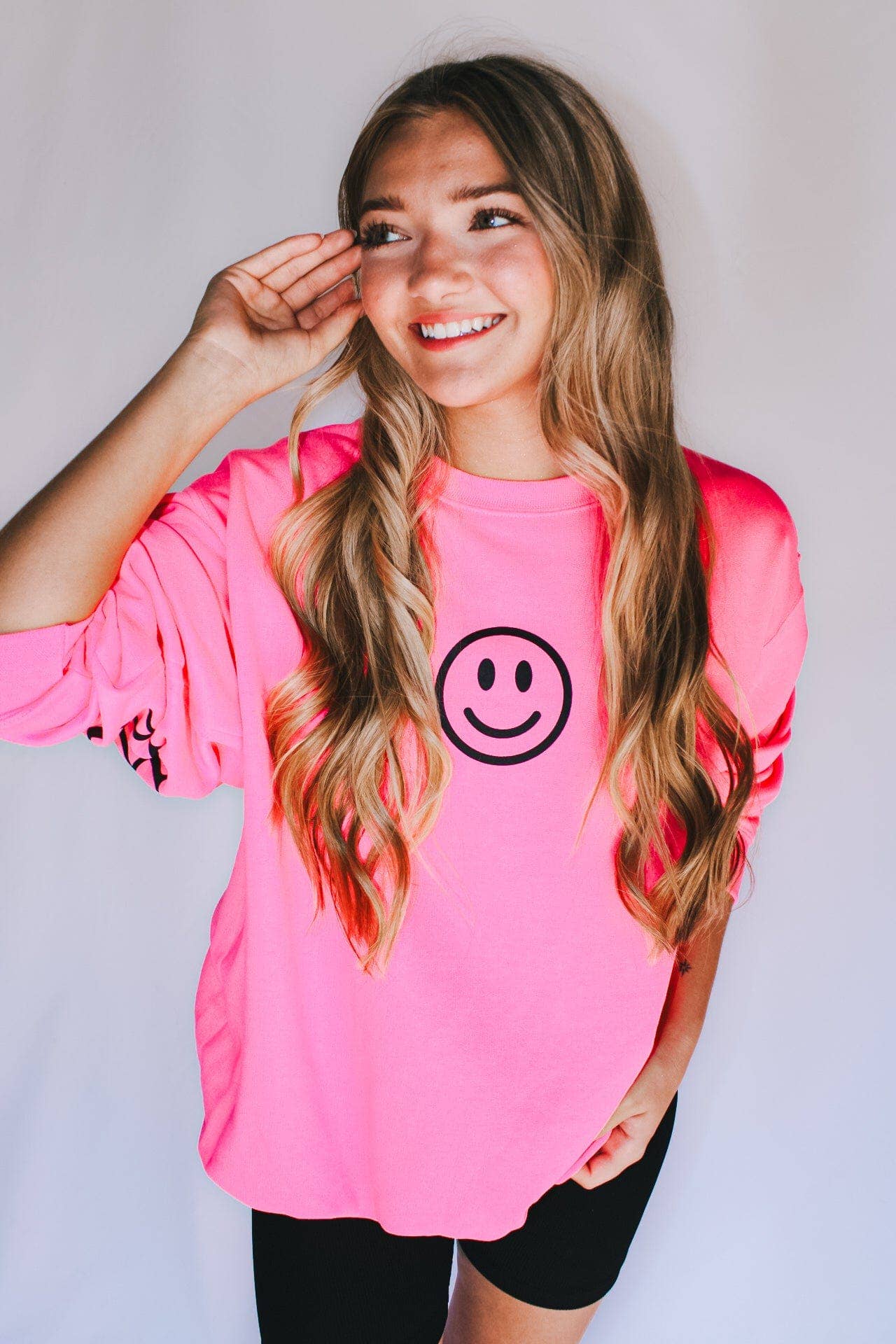 Being Kind Matters Neon Pink Sweatshirt