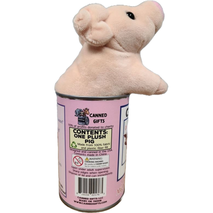 Canned Pig | Stuffed Farm Animal Plush w/Funny Jokes