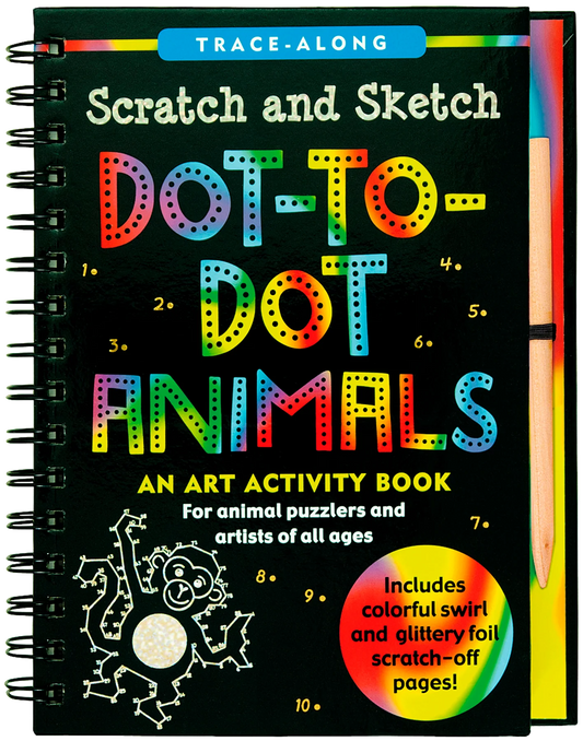 DOT TO DOT ANIMALS SCRATCH & SK