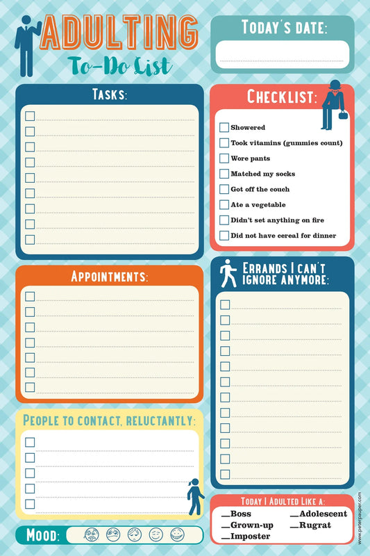 ADULTING TO DO LIST
