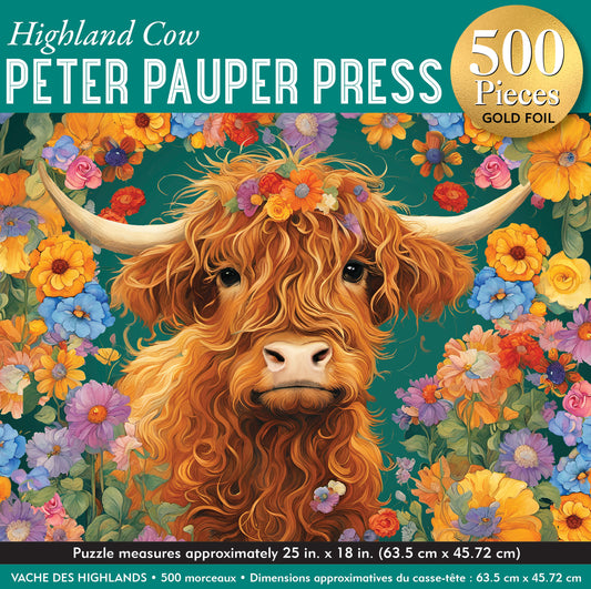 Highland Cow 500-Piece Jigsaw Puzzle