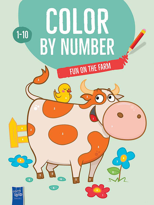 COLOR BY NUMBER FUN ON THE FARM