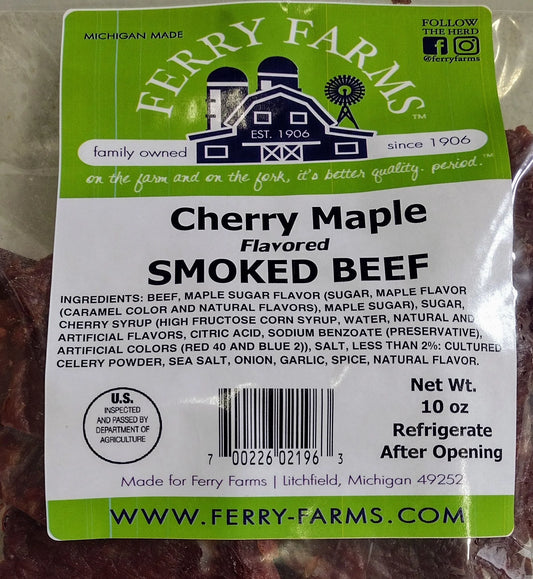 CHERRY MAPLE SMOKED BEEF JERKY