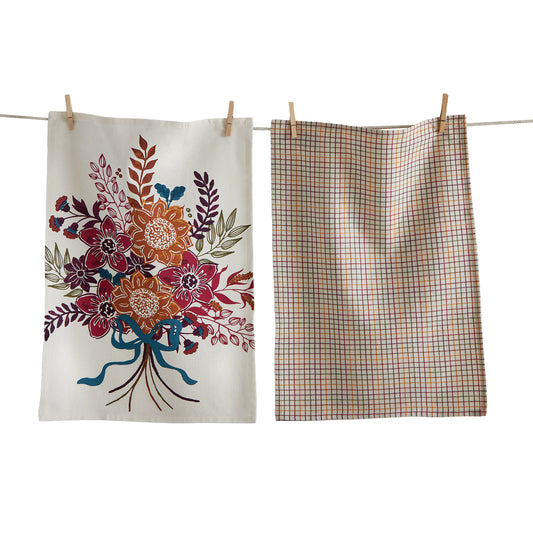 AUTUMN BLOOM DISHTOWEL SET