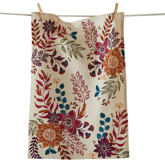 AUTUMN BLOOM DISHTOWEL