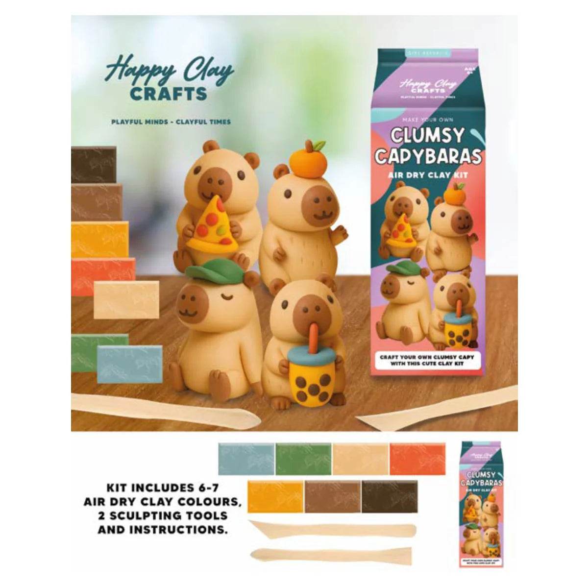 CAPYBARA AIR DRY CLAY KIT