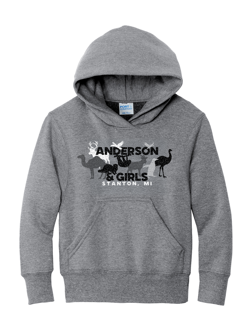 YOUTH HOODIE WILD ANIMALS