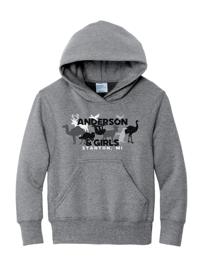 YOUTH HOODIE WILD ANIMALS