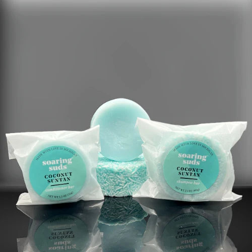 COCONUT SUNTAN SHAMPOO & CONDITIONER BAR SET