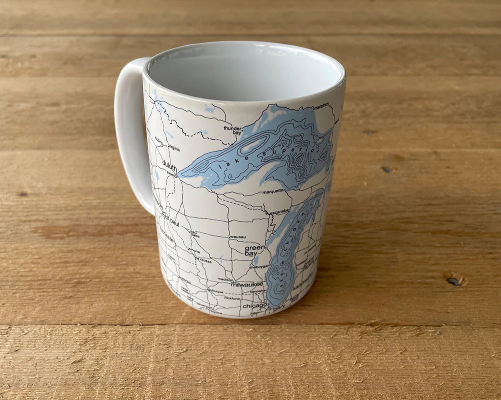 GREAT LAKES MAP MUG