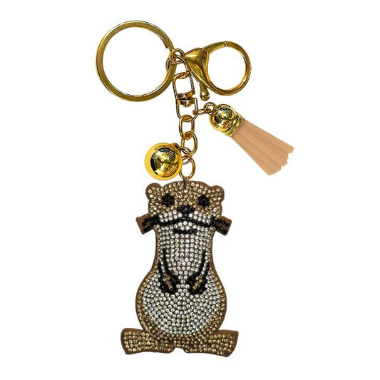 CRYSTAL KEYCHAIN - OTTER