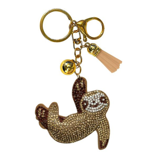 CRYSTAL KEYCHAIN - SLOTH